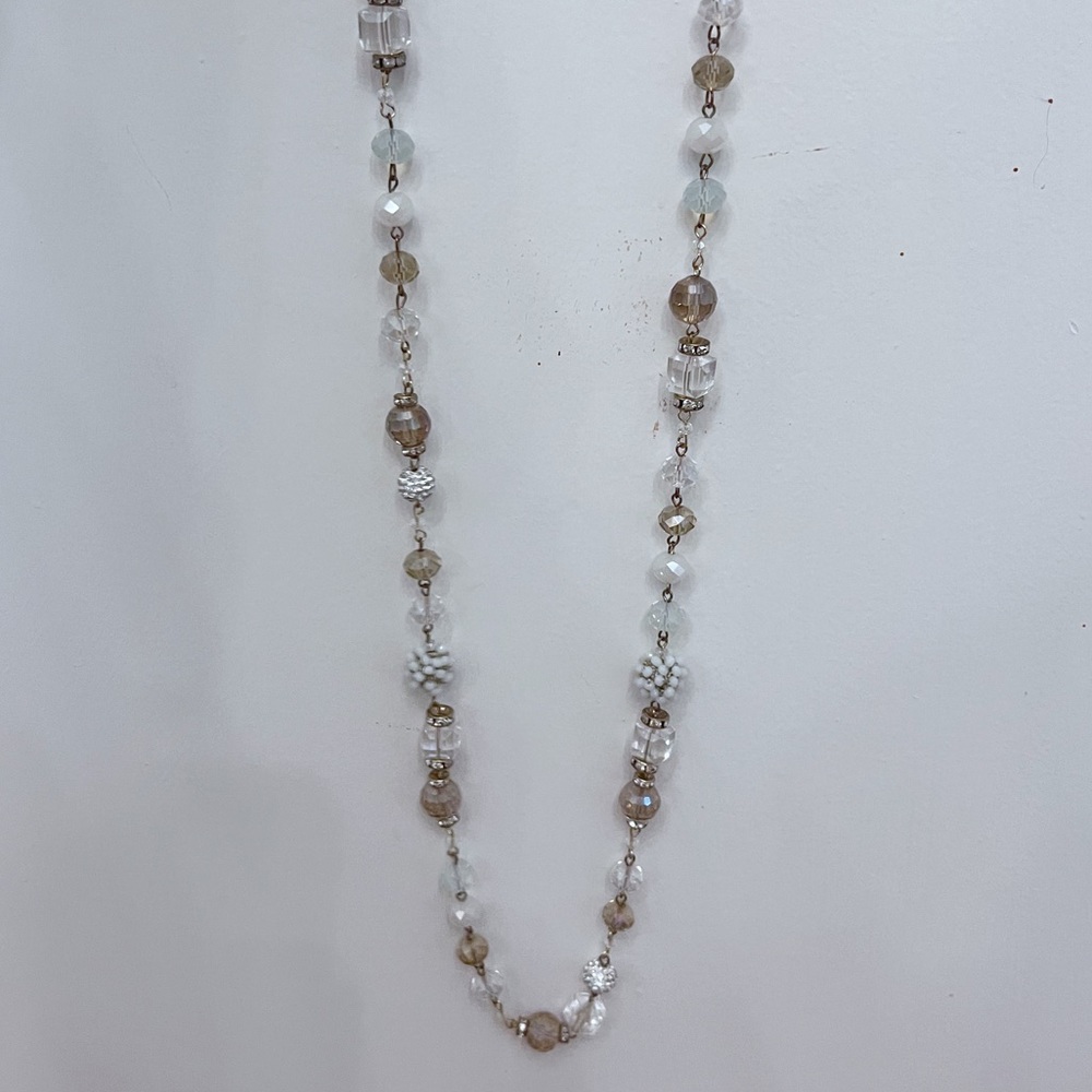 Rush By Denis & Charles gold tone beaded necklace